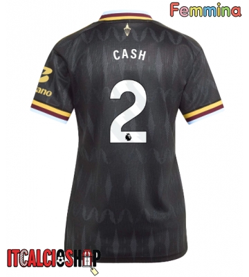 Aston Villa Matty Cash #2 Seconda Maglia Femmina 2026-27 Manica Corta